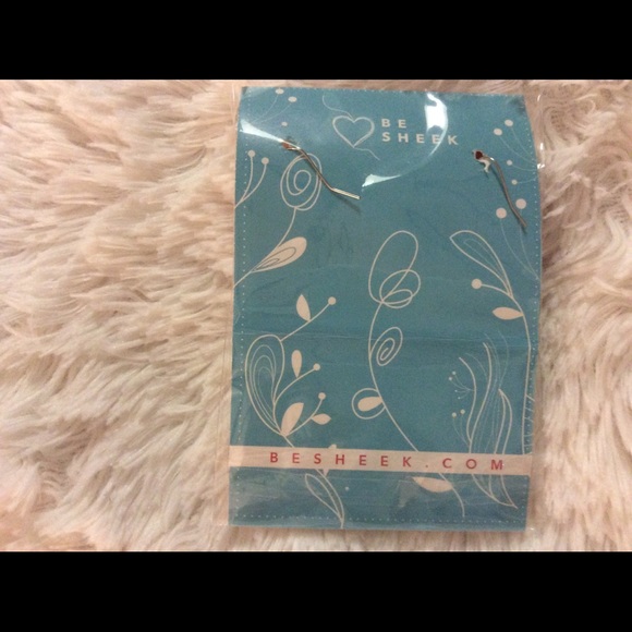 Be Sheek Earrings Black Polished Round Stone New - Picture 4 of 6